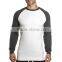 New style fashion plain pullover contrast color men 100 cotton crew neck sweatshirts