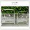 High quality elegant white book rack magazine shelf magazine holder on table top iron furniture