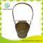Bamboo sundries basket with handle