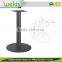Iron metal round base black color dining table base for restaurants, cafes, dessert shop