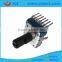 jiangsu 14mm 7 pin rotary a503 digital potentiometer with plastic shaft for mixer