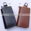 Zipper lock business style car key chain key wallet PU leather key wallet pouch