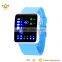 Mini various function touch screen water resistant stainless steel back blue light led digital luxury watch 7015B