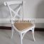 solid wood dining chair cross back chair made in China