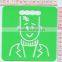 plastic drawing stencil for children