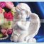 small white little angels resin angel for home decoration