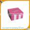 Custom nice folding paper packaging purple hat boxes