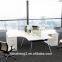 Modern design aluminum frame modular partitions office 2 seat office desk T shaped office desk