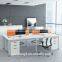 Liansheng office design office workstation partition computer desk for 8 person