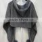 Fashion women poncho with bulb ball , jersey cardigan hoodie knitted sweater for spring winter wear
