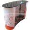 Promotional curved or straight aluminum 2*2 pop up advertising desk