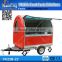 China Street Mobile Metal Hot Dog Food Kiosk,Stainless Steel Food Service Carts with Wheels