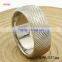 High Polished Fashion Titanium Ring Jewelry Roman Numberal Bands
