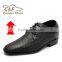 2016 Italian men genuine leather elevator dress shoe