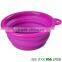 Wholesale 6 Colors Pet Product FoldING Portable Dog Bowl