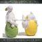 wholesale porcelain easter rabbit on egg for home decoration