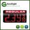 Outdoor Waterproof Green LED Gas Price Change Diesel Fuel Gas Station Display