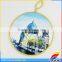 customized round scenery ceramic memorial plates gifts
