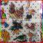 embossed PVC stickers birds stickers