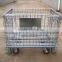 Steel collapsible wire mesh container