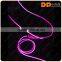 mobile accessories noise cancelling glowing earbuds 3.5mm EL wired ear piece earphone
