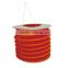 Red hanging decorative accordion paper lantern