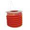 Rose red hanging decorative accordion cylinder paper lantern