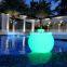 waterproof IP68 rechargeable remoted plastic multi color flashing Festival Decorative Led Ball