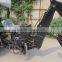 4 wheel tractor with backhoe loader digger