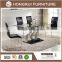 China furniture ,fashion dining room set, Modern Square Le Corbusier Glass Dining Table classic style dining table