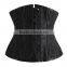 women brocade 24 double steel boned corset tight waist cincher corset