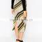 elegant tight pencil skirt high-waisted Diagonal Stripe Pencil Skirt