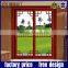 single tempered glass aluminum framed large interior glass sliding door