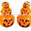 Hot sale Halloween mask Halloween pumpkin bucket lighted Halloween bucket
