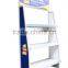 Metal floor engine oil display rack