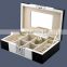 Chinese factories wholesale custom wooden jewelry box, fashion beautiful perfume box, black gift box