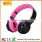 2016 Best Popular On CES Fair Bluetooth Wireless LED Light Headphones with HSP, HFP,A2DP,AVRCP for Smartphones