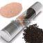 Stainless steel double manual pepper mill, hot pepper salt mill, dual function