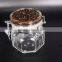 Coffee Bean Lid Plastic Airtight Clip Top Food Canister Spice Jam Herb Honey Candy Jars Set