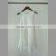 Fashion sleeveless white lace T-shirt for women
