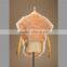 High quality fashion top grade pink turkey fur vest