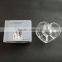 wholesale innovative household heart shape clear cosmetic acrylic makeup organizer with 8 grids