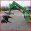 tractor mounted earth boring machine for planting trees