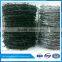 Green PVC coated barbed wire price per roll