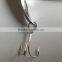 2015 HOT SALE 5g-50g Metal spoon fishing lure with mustad hook and high quality split ring