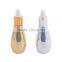 UV Gel Silver Gold Colored Bowling Shaped Glass Dropper Bottle for E-juice, Empty Mini Glass Essential Oil Bottles
