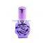 Unique design mini rose flower shaped colored screw spray glass bottle empty glass perfume spray bottle