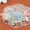 Plum Blossom Shape 7Lattice with cover Storage box