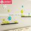 Original design MDF wood DIY 3D wall decor Leaf shape Wall Stickers