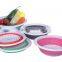 Foldable basket fruit strainer collapsible colander with handle